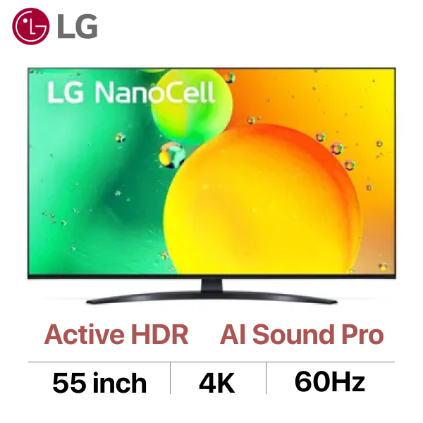 Smart Tivi NanoCell LG 4K 55 inch 55NANO76SQA