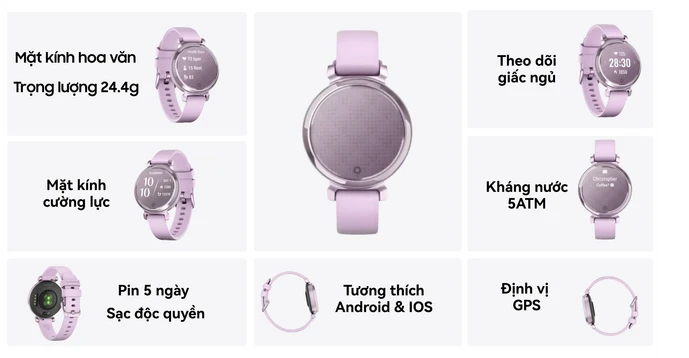 Đồng hồ thông minh Garmin lily 2 Silicone