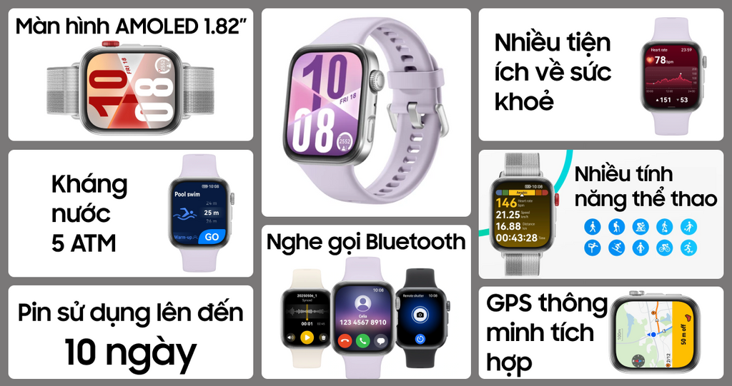 Đồng hồ thông minh Huawei Watch Fit 4