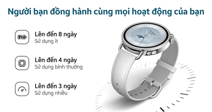 Đồng hồ thông minh Xiaomi Watch S4 41mm Dây Da