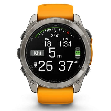 Đồng hồ thông minh Garmin Fenix 8 47mm Viền Thép